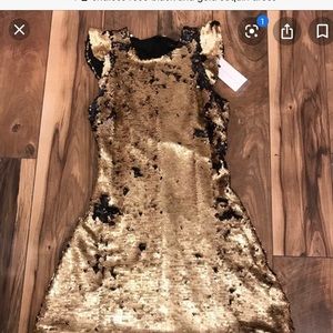 Endless Rose black and gold sequin dress